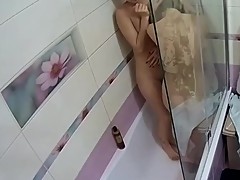 Hidden cam 2 chicks share a shower