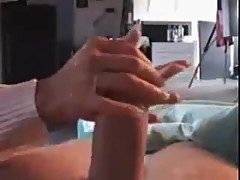 handjob with cum by anonymous couple...
