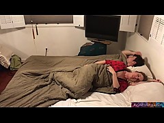 Stepmom shares bed with stepson - Erin Electra